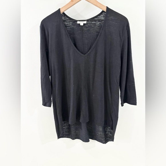 Nation LTD 3/4 Sleeve Tunic Black Size Large - Picture 4 of 6